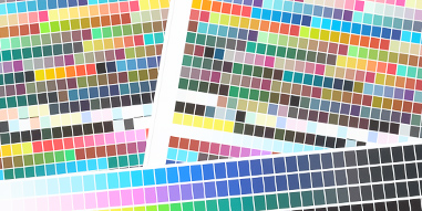 Printer colour profiling charts